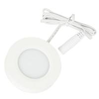 Task Lighting 3 watt 12 volt 2700K White Pearl Series Dimmable Puck Light